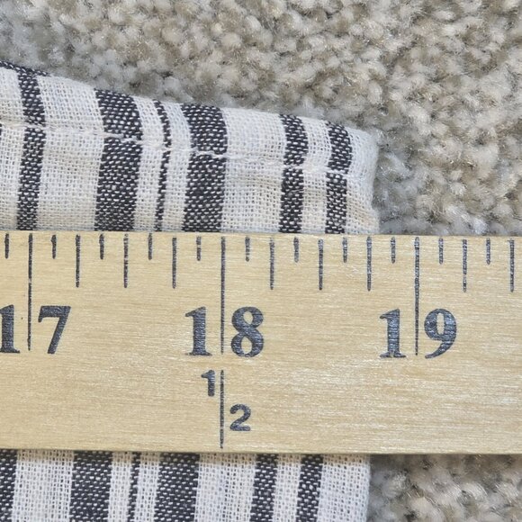 BeachLunchLounge Striped Tie Waist Linen Cotton Jumpsuit Women's Size Medium - Picture 10 of 16